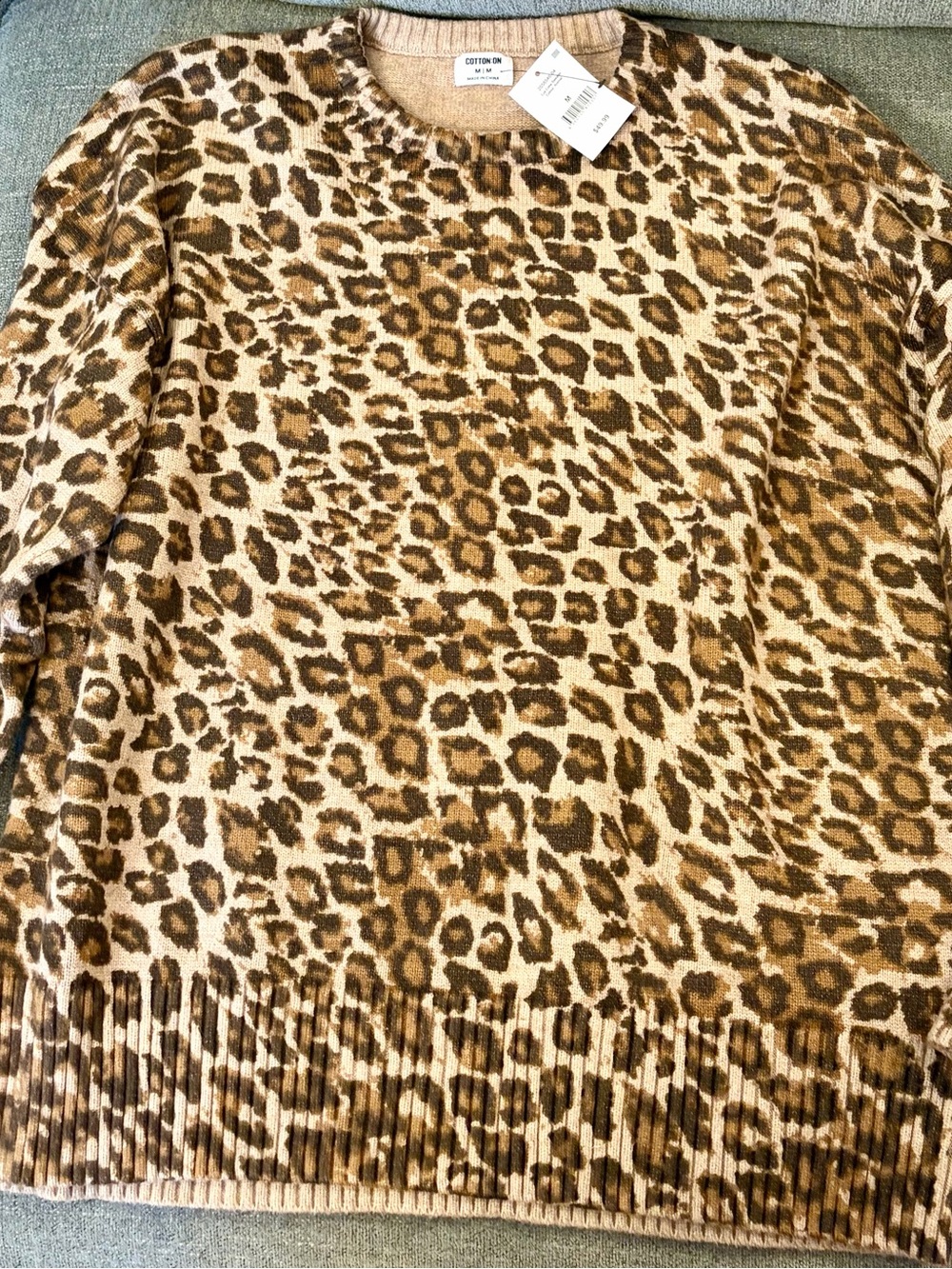 Women’s oversized lux crew sweater
